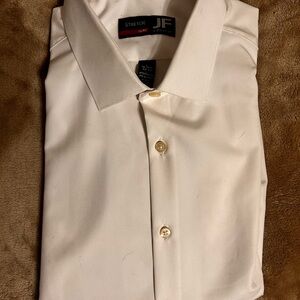 JF J.Ferrar White Dress Shirt Timeless Sophistication